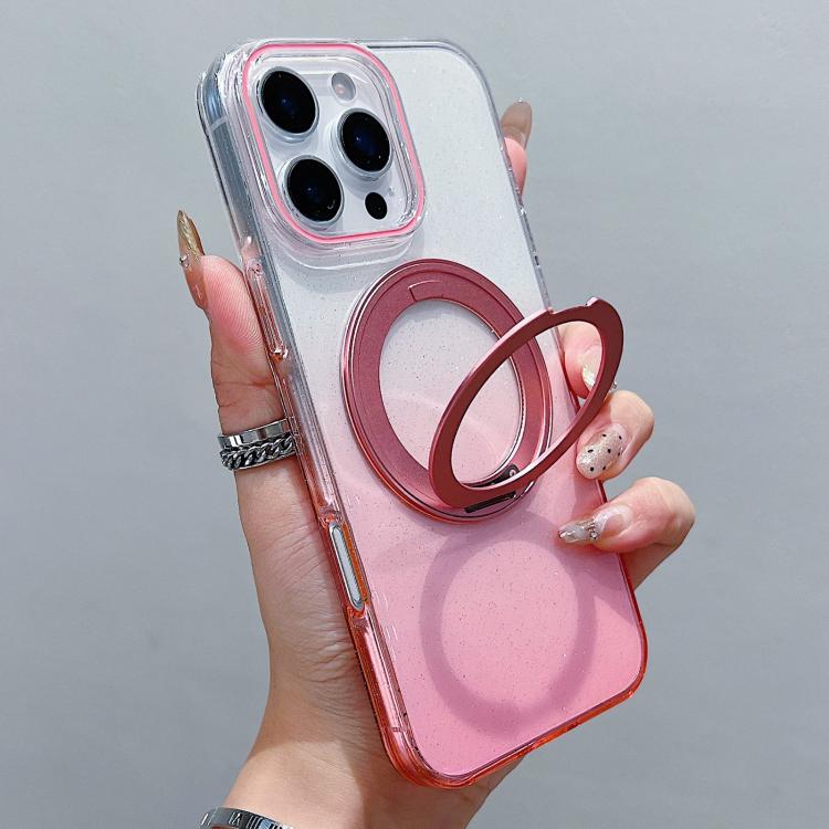 Custodia per telefono MagSafe con supporto girevole a 360 gradi e sfumatura trasparente., For iPhone 17 Pro Max, For iPhone 17 Pro, For iPhone 17, For iPhone Air, For iPhone 16 Pro Max, For iPhone 16 Pro