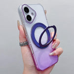 Custodia per telefono MagSafe con supporto girevole a 360 gradi e sfumatura trasparente., For iPhone 16 Plus, For iPhone 16