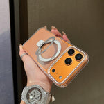 Anello porta cellulare trasparente in metallo colorato con MagSafe., For iPhone 16 Plus, For iPhone 16