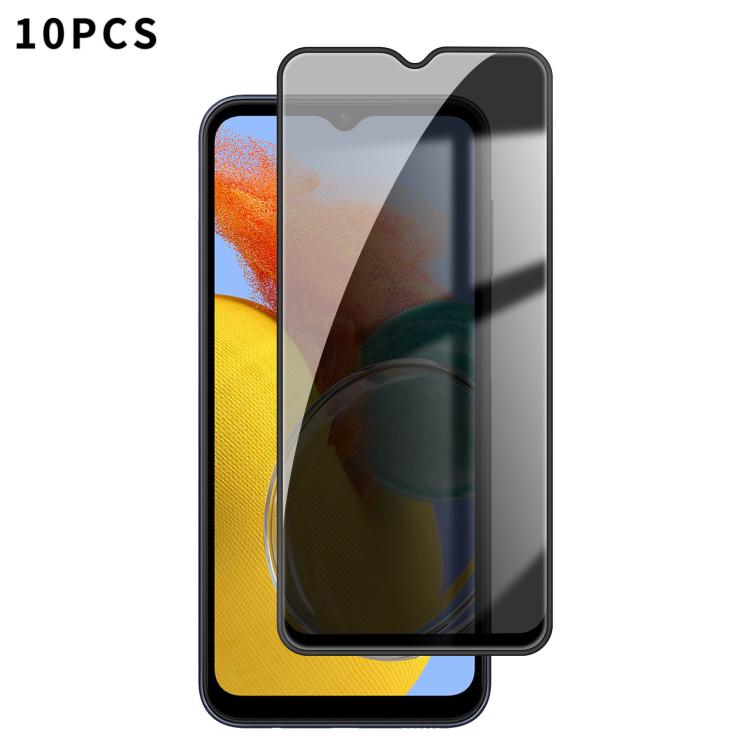 10 pezzi Kalebol Pellicola in vetro temperato ad alto contenuto di alluminio con serigrafia a copertura totale e bordo nero per la privacy, For Galaxy M47 5G, For Galaxy M56 5G, For Galaxy M55, For Galaxy M34 5G, For Galaxy M54 5G, For Galaxy M14 5G   ...