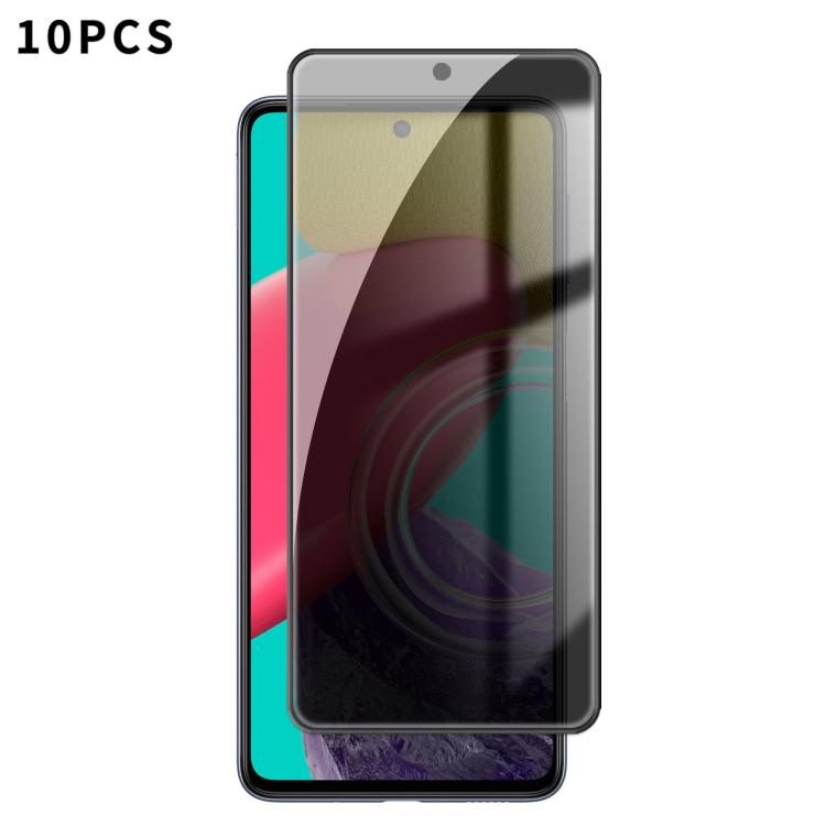 10 pezzi Kalebol Pellicola in vetro temperato ad alto contenuto di alluminio con serigrafia a copertura totale e bordo nero per la privacy, For Galaxy M47 5G, For Galaxy M56 5G, For Galaxy M55, For Galaxy M34 5G, For Galaxy M54 5G, For Galaxy M14 5G   ...