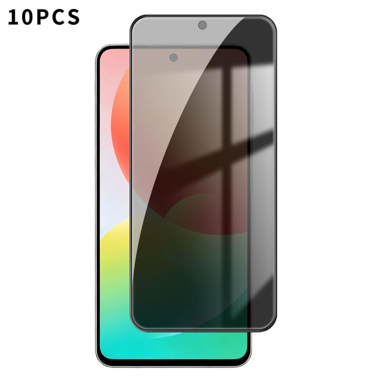 10 pezzi Kalebol Pellicola in vetro temperato ad alto contenuto di alluminio con serigrafia a copertura totale e bordo nero per la privacy, For Galaxy M47 5G, For Galaxy M56 5G, For Galaxy M55, For Galaxy M34 5G, For Galaxy M54 5G, For Galaxy M14 5G   ...