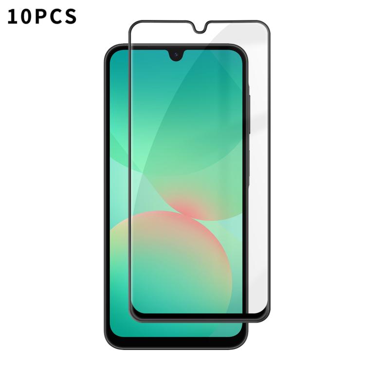 10 pezzi Kalebol Pellicola in vetro temperato HD ad alto contenuto di alluminio, serigrafata, a copertura totale, anti-impronta, con bordo nero, For Galaxy A08 4G / 5G, For Galaxy A18 4G / 5G, For Galaxy A57 5G, For Galaxy A37 5G, For Galaxy A27 5G    ...