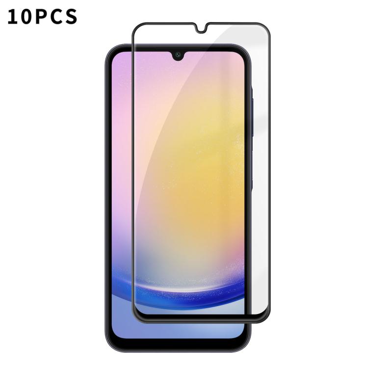 10 pezzi Kalebol Pellicola in vetro temperato HD ad alto contenuto di alluminio, serigrafata, a copertura totale, anti-impronta, con bordo nero, For Galaxy A08 4G / 5G, For Galaxy A18 4G / 5G, For Galaxy A57 5G, For Galaxy A37 5G, For Galaxy A27 5G    ...