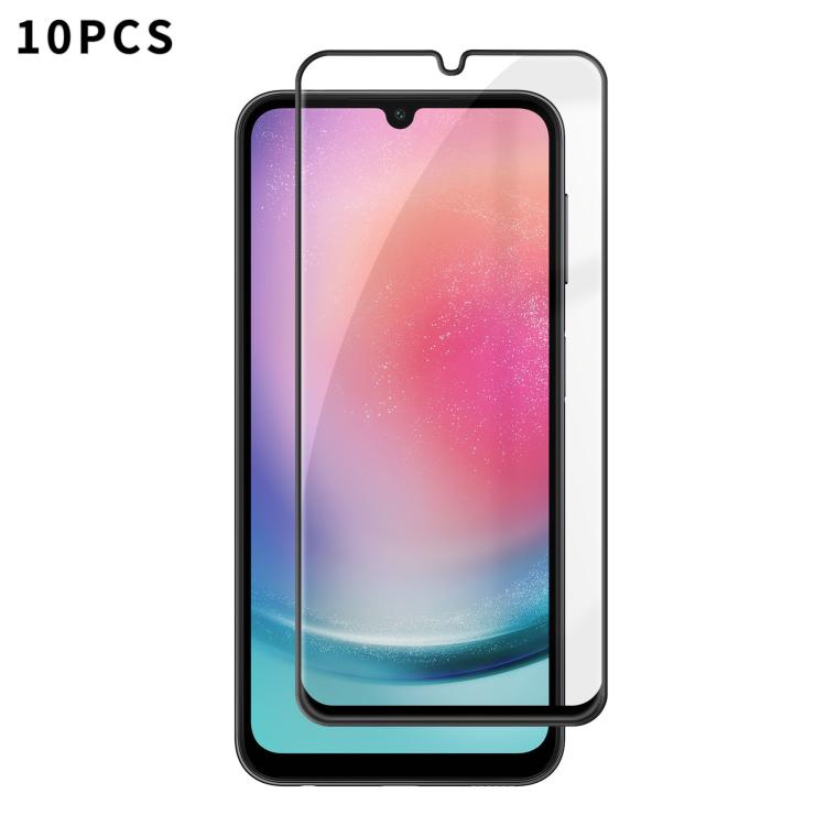 10 pezzi Kalebol Pellicola in vetro temperato HD ad alto contenuto di alluminio, serigrafata, a copertura totale, anti-impronta, con bordo nero, For Galaxy A08 4G / 5G, For Galaxy A18 4G / 5G, For Galaxy A57 5G, For Galaxy A37 5G, For Galaxy A27 5G    ...