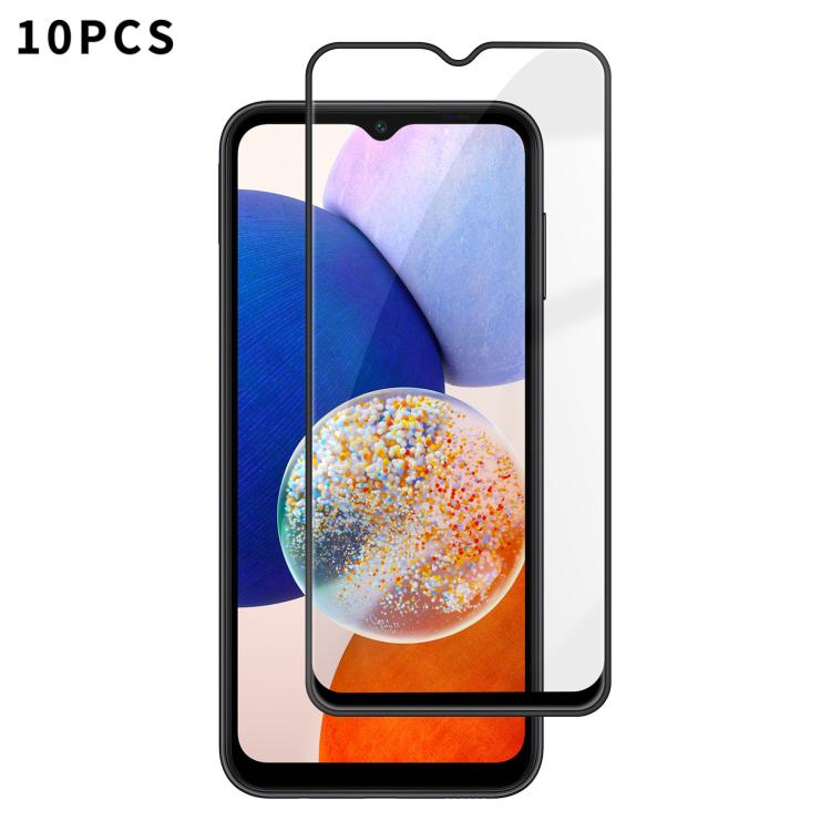 10 pezzi Kalebol Pellicola in vetro temperato HD ad alto contenuto di alluminio, serigrafata, a copertura totale, anti-impronta, con bordo nero, For Galaxy A08 4G / 5G, For Galaxy A18 4G / 5G, For Galaxy A57 5G, For Galaxy A37 5G, For Galaxy A27 5G    ...