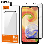 10 pezzi Kalebol Pellicola in vetro temperato HD ad alto contenuto di alluminio, serigrafata, a copertura totale, anti-impronta, con bordo nero, For Galaxy A04, For Galaxy A04s, For Galaxy A23 4G, For Galaxy A53 5G, For Galaxy A33 5G, For Galaxy A13 5G