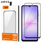 10 pezzi Kalebol Pellicola in vetro temperato HD ad alto contenuto di alluminio, serigrafata, a copertura totale, anti-impronta, con bordo nero, For Galaxy A08 4G / 5G, For Galaxy A18 4G / 5G, For Galaxy A57 5G, For Galaxy A37 5G, For Galaxy A27 5G    ...