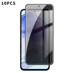 10 pezzi Kalebol Pellicola in vetro temperato ad alto contenuto di alluminio con serigrafia a copertura totale e bordo nero per la privacy, For Galaxy A08 4G / 5G, For Galaxy A18 4G / 5G, For Galaxy A57 5G, For Galaxy A37 5G, For Galaxy A27 5G         ...