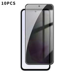 10 pezzi Kalebol Pellicola in vetro temperato ad alto contenuto di alluminio con serigrafia a copertura totale e bordo nero per la privacy, For Galaxy A08 4G / 5G, For Galaxy A18 4G / 5G, For Galaxy A57 5G, For Galaxy A37 5G, For Galaxy A27 5G         ...