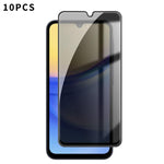 10 pezzi Kalebol Pellicola in vetro temperato ad alto contenuto di alluminio con serigrafia a copertura totale e bordo nero per la privacy, For Galaxy A08 4G / 5G, For Galaxy A18 4G / 5G, For Galaxy A57 5G, For Galaxy A37 5G, For Galaxy A27 5G         ...