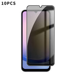 10 pezzi Kalebol Pellicola in vetro temperato ad alto contenuto di alluminio con serigrafia a copertura totale e bordo nero per la privacy, For Galaxy A08 4G / 5G, For Galaxy A18 4G / 5G, For Galaxy A57 5G, For Galaxy A37 5G, For Galaxy A27 5G         ...