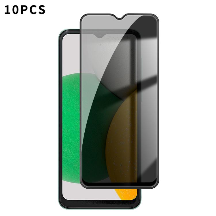 10 pezzi Kalebol Pellicola in vetro temperato ad alto contenuto di alluminio con serigrafia a copertura totale e bordo nero per la privacy, For Galaxy A08 4G / 5G, For Galaxy A18 4G / 5G, For Galaxy A57 5G, For Galaxy A37 5G, For Galaxy A27 5G         ...