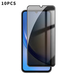 10 pezzi Kalebol Pellicola in vetro temperato ad alto contenuto di alluminio con serigrafia a copertura totale e bordo nero per la privacy, For Galaxy A08 4G / 5G, For Galaxy A18 4G / 5G, For Galaxy A57 5G, For Galaxy A37 5G, For Galaxy A27 5G         ...