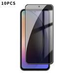 10 pezzi Kalebol Pellicola in vetro temperato ad alto contenuto di alluminio con serigrafia a copertura totale e bordo nero per la privacy, For Galaxy A08 4G / 5G, For Galaxy A18 4G / 5G, For Galaxy A57 5G, For Galaxy A37 5G, For Galaxy A27 5G         ...