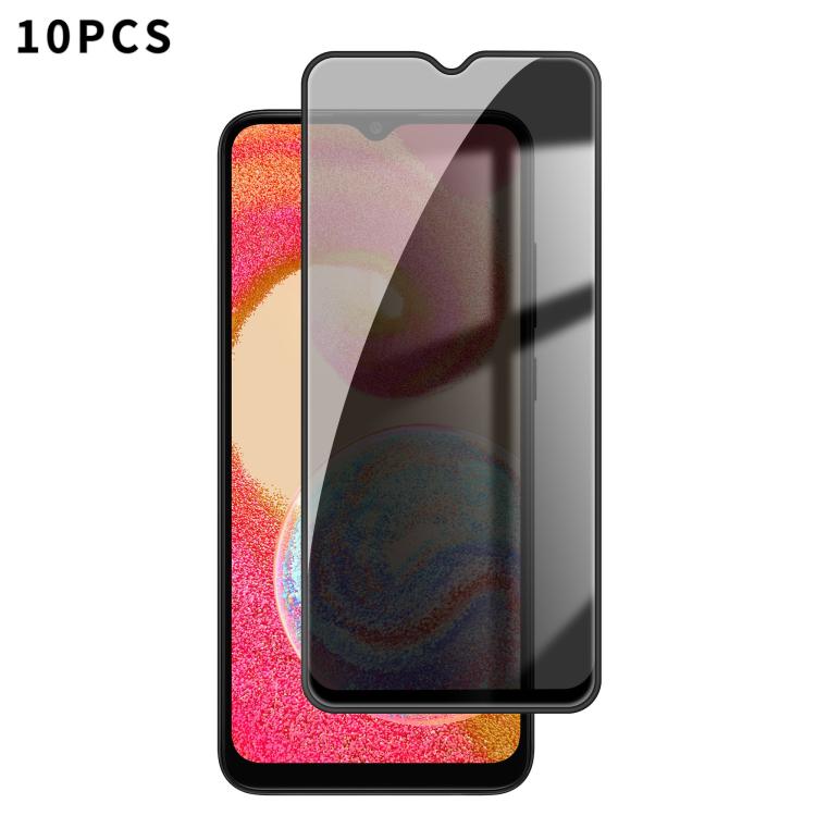 10 pezzi Kalebol Pellicola in vetro temperato ad alto contenuto di alluminio con serigrafia a copertura totale e bordo nero per la privacy, For Galaxy A08 4G / 5G, For Galaxy A18 4G / 5G, For Galaxy A57 5G, For Galaxy A37 5G, For Galaxy A27 5G         ...