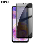 10 pezzi Kalebol Pellicola in vetro temperato ad alto contenuto di alluminio con serigrafia a copertura totale e bordo nero per la privacy, For Galaxy A04, For Galaxy A04s, For Galaxy A23 4G, For Galaxy A53 5G, For Galaxy A33 5G, For Galaxy A13 5G