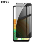 10 pezzi Kalebol Pellicola in vetro temperato ad alto contenuto di alluminio con serigrafia a copertura totale e bordo nero per la privacy, For Galaxy A04, For Galaxy A04s, For Galaxy A23 4G, For Galaxy A53 5G, For Galaxy A33 5G, For Galaxy A13 5G
