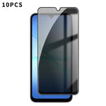 10 pezzi Kalebol Pellicola in vetro temperato ad alto contenuto di alluminio con serigrafia a copertura totale e bordo nero per la privacy, For Galaxy A08 4G / 5G, For Galaxy A18 4G / 5G, For Galaxy A57 5G, For Galaxy A37 5G, For Galaxy A27 5G         ...