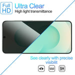 10 pezzi Kalebol Pellicola in vetro temperato ad alto contenuto di alluminio con serigrafia a copertura totale e bordo nero per la privacy, For Galaxy A04, For Galaxy A04s, For Galaxy A23 4G, For Galaxy A53 5G, For Galaxy A33 5G, For Galaxy A13 5G