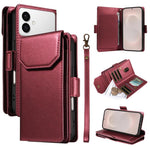 Portafoglio multi-carta, custodia in pelle per telefono con cinturino, For Galaxy S26 FE 5G, For Galaxy S26 Edge 5G, For Galaxy S26 Ultra 5G, For Galaxy S26 5G