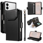 Portafoglio multi-carta, custodia in pelle per telefono con cinturino, For Galaxy S26 FE 5G, For Galaxy S26 Edge 5G, For Galaxy S26 Ultra 5G, For Galaxy S26 5G