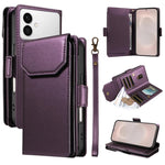 Portafoglio multi-carta, custodia in pelle per telefono con cinturino, For Galaxy S26 FE 5G, For Galaxy S26 Edge 5G, For Galaxy S26 Ultra 5G, For Galaxy S26 5G