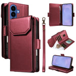 Portafoglio multi-carta, custodia in pelle per telefono con cinturino, For Galaxy S26 FE 5G, For Galaxy S26 Edge 5G, For Galaxy S26 Ultra 5G, For Galaxy S26 5G