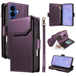 Portafoglio multi-carta, custodia in pelle per telefono con cinturino, For Galaxy S26 FE 5G, For Galaxy S26 Edge 5G, For Galaxy S26 Ultra 5G, For Galaxy S26 5G