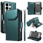 Portafoglio multi-carta, custodia in pelle per telefono con cinturino, For Galaxy S26 FE 5G, For Galaxy S26 Edge 5G, For Galaxy S26 Ultra 5G, For Galaxy S26 5G