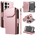 Portafoglio multi-carta, custodia in pelle per telefono con cinturino, For Galaxy S26 FE 5G, For Galaxy S26 Edge 5G, For Galaxy S26 Ultra 5G, For Galaxy S26 5G
