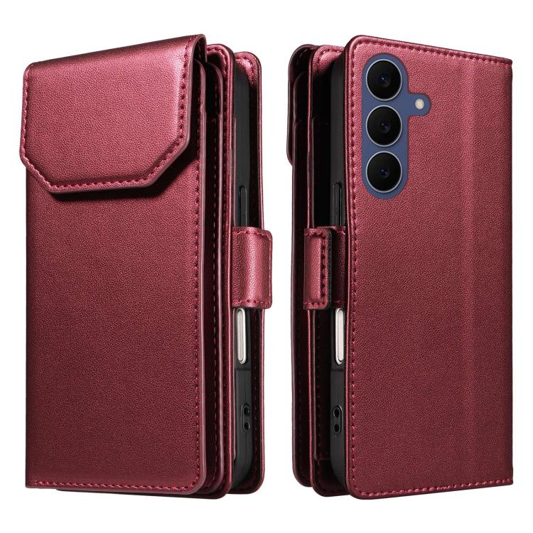 Portafoglio multi-carta, custodia in pelle per telefono con cinturino, For Galaxy S26 FE 5G, For Galaxy S26 Edge 5G, For Galaxy S26 Ultra 5G, For Galaxy S26 5G