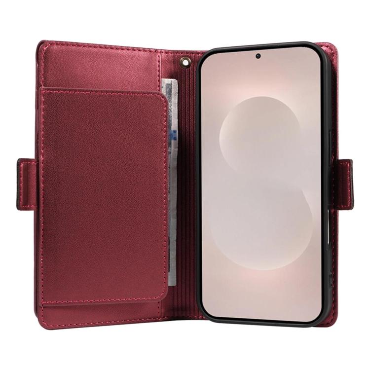 Portafoglio multi-carta, custodia in pelle per telefono con cinturino, For Galaxy S26 FE 5G, For Galaxy S26 Edge 5G, For Galaxy S26 Ultra 5G, For Galaxy S26 5G