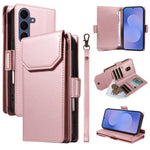 Portafoglio multi-carta, custodia in pelle per telefono con cinturino, For Galaxy S26 FE 5G, For Galaxy S26 Edge 5G, For Galaxy S26 Ultra 5G, For Galaxy S26 5G