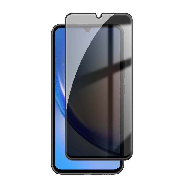 Pellicola per vetri temperati Kalebol ad alto contenuto di alluminio, serigrafata a copertura totale con bordo nero e privacy., For Galaxy A08 4G / 5G, For Galaxy A18 4G / 5G, For Galaxy A57 5G, For Galaxy A37 5G, For Galaxy A27 5G, For Galaxy A07 4G /...
