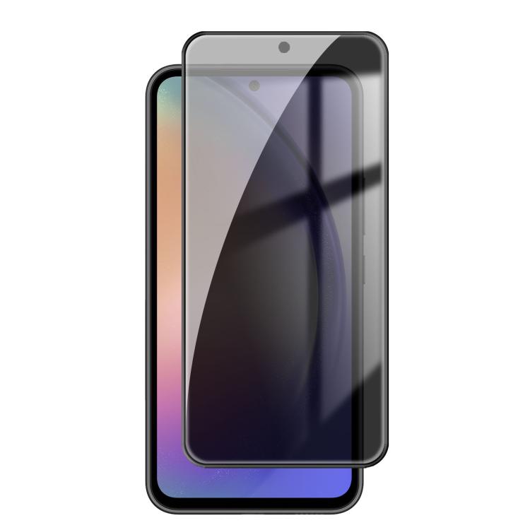 Pellicola per vetri temperati Kalebol ad alto contenuto di alluminio, serigrafata a copertura totale con bordo nero e privacy., For Galaxy A08 4G / 5G, For Galaxy A18 4G / 5G, For Galaxy A57 5G, For Galaxy A37 5G, For Galaxy A27 5G, For Galaxy A07 4G /...
