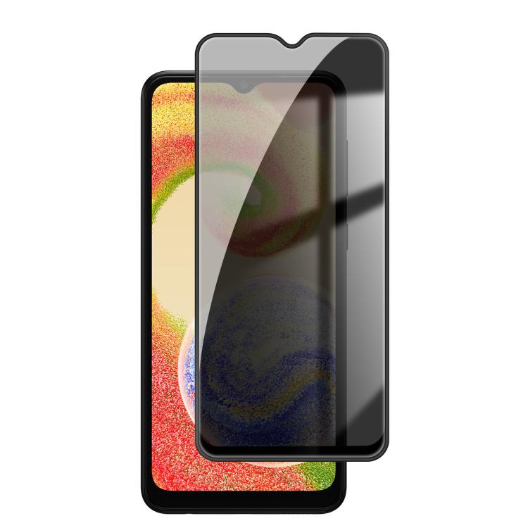 Pellicola per vetri temperati Kalebol ad alto contenuto di alluminio, serigrafata a copertura totale con bordo nero e privacy., For Galaxy A04, For Galaxy A04s, For Galaxy A23 4G, For Galaxy A53 5G, For Galaxy A33 5G, For Galaxy A13 5G