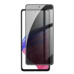 Pellicola per vetri temperati Kalebol ad alto contenuto di alluminio, serigrafata a copertura totale con bordo nero e privacy., For Galaxy A04, For Galaxy A04s, For Galaxy A23 4G, For Galaxy A53 5G, For Galaxy A33 5G, For Galaxy A13 5G