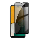 Pellicola per vetri temperati Kalebol ad alto contenuto di alluminio, serigrafata a copertura totale con bordo nero e privacy., For Galaxy A04, For Galaxy A04s, For Galaxy A23 4G, For Galaxy A53 5G, For Galaxy A33 5G, For Galaxy A13 5G