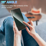 Pellicola per vetri temperati Kalebol ad alto contenuto di alluminio, serigrafata a copertura totale con bordo nero e privacy., For Galaxy A04, For Galaxy A04s, For Galaxy A23 4G, For Galaxy A53 5G, For Galaxy A33 5G, For Galaxy A13 5G