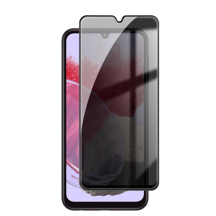 Pellicola per vetri temperati Kalebol ad alto contenuto di alluminio, serigrafata a copertura totale con bordo nero e privacy., For Galaxy M47 5G, For Galaxy M56 5G, For Galaxy M55, For Galaxy M34 5G, For Galaxy M54 5G, For Galaxy M14 5G               ...