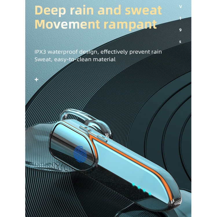 Auricolare Bluetooth V19S con impronta digitale