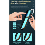 Auricolare Bluetooth V19S con impronta digitale