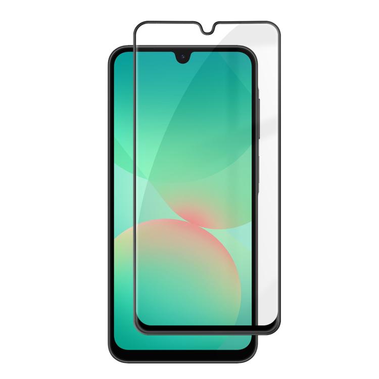 Pellicola in vetro temperato HD Kalebol ad alto contenuto di alluminio, serigrafata a copertura totale, anti-impronta, con bordo nero., For Galaxy A08 4G / 5G, For Galaxy A18 4G / 5G, For Galaxy A57 5G, For Galaxy A37 5G, For Galaxy A27 5G             ...