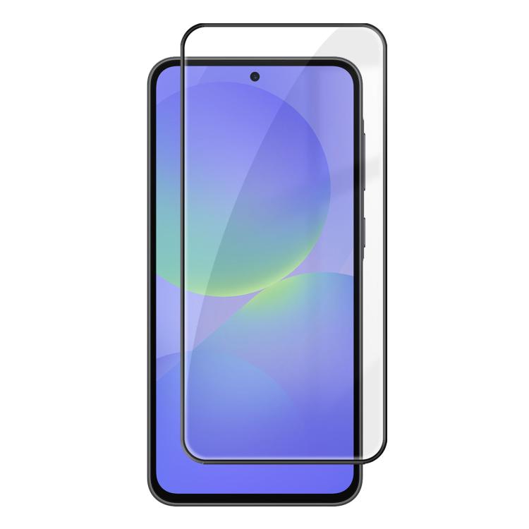 Pellicola in vetro temperato HD Kalebol ad alto contenuto di alluminio, serigrafata a copertura totale, anti-impronta, con bordo nero., For Galaxy A08 4G / 5G, For Galaxy A18 4G / 5G, For Galaxy A57 5G, For Galaxy A37 5G, For Galaxy A27 5G             ...