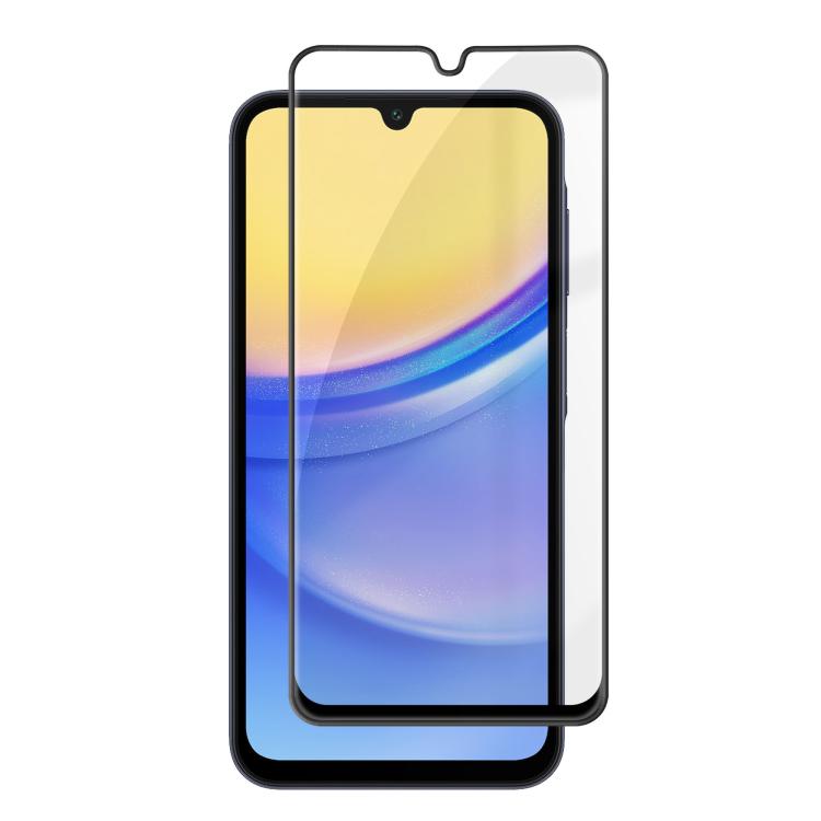 Pellicola in vetro temperato HD Kalebol ad alto contenuto di alluminio, serigrafata a copertura totale, anti-impronta, con bordo nero., For Galaxy A08 4G / 5G, For Galaxy A18 4G / 5G, For Galaxy A57 5G, For Galaxy A37 5G, For Galaxy A27 5G             ...