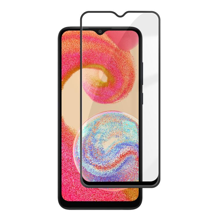 Pellicola in vetro temperato HD Kalebol ad alto contenuto di alluminio, serigrafata a copertura totale, anti-impronta, con bordo nero., For Galaxy A08 4G / 5G, For Galaxy A18 4G / 5G, For Galaxy A57 5G, For Galaxy A37 5G, For Galaxy A27 5G             ...