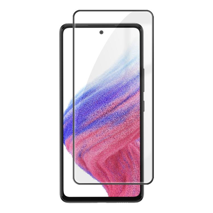 Pellicola in vetro temperato HD Kalebol ad alto contenuto di alluminio, serigrafata a copertura totale, anti-impronta, con bordo nero., For Galaxy A04, For Galaxy A04s, For Galaxy A23 4G, For Galaxy A53 4G, For Galaxy A33 4G, For Galaxy A13 4G