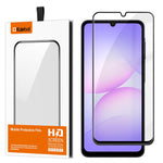 Pellicola in vetro temperato HD Kalebol ad alto contenuto di alluminio, serigrafata a copertura totale, anti-impronta, con bordo nero., For Galaxy A08 4G / 5G, For Galaxy A18 4G / 5G, For Galaxy A57 5G, For Galaxy A37 5G, For Galaxy A27 5G             ...