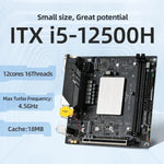 ERYING ITX i5-12500H CPU Desktop Computer Motherboard, i5-12500H